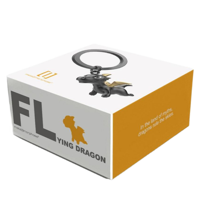 Брелоки - Брелок Metalmorphose Dragon black with golden wings (8000020806901)#2