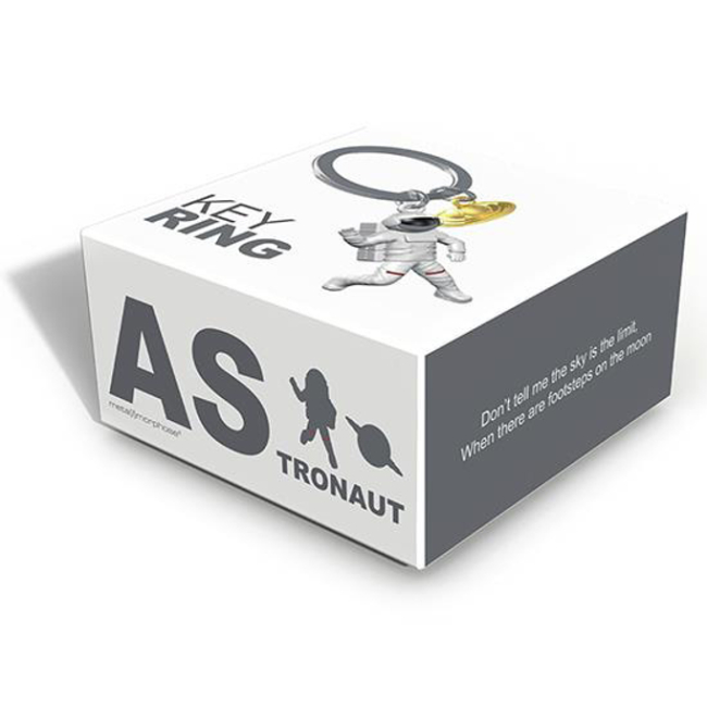 Брелоки - Брелок Metalmorphose Astronaut with Black Screen & Golden Saturn Charm (8000020592977)#2