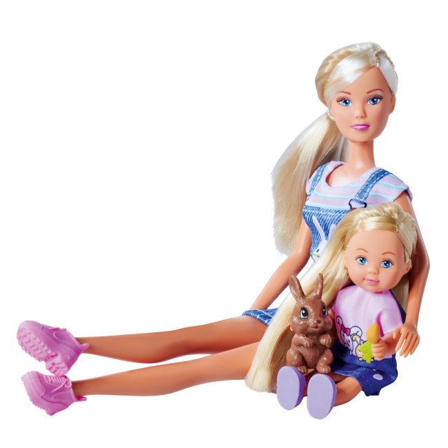 Куклы - Игровой набор Steffi & Evi Семья кроликов (5733667)#2