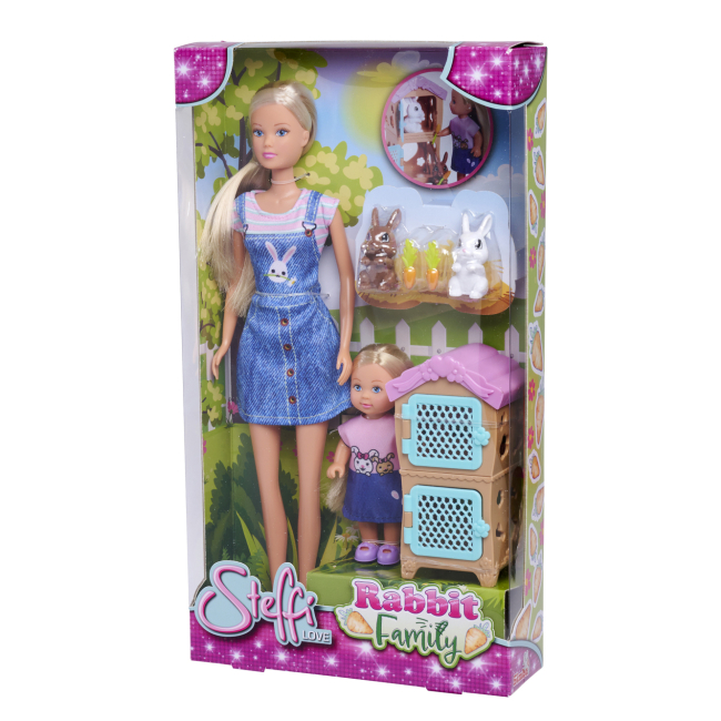 Куклы - Игровой набор Steffi & Evi Семья кроликов (5733667)#5