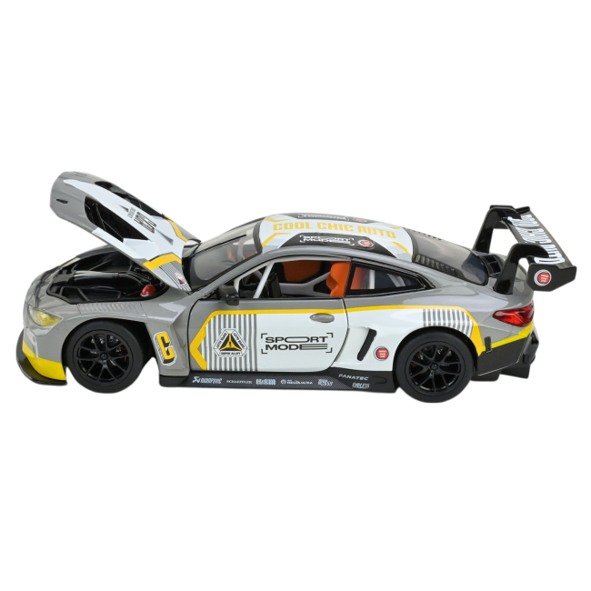 Автомодели - Автомодель Автопром BMW M4 GT3 grey (68282A(G))#5