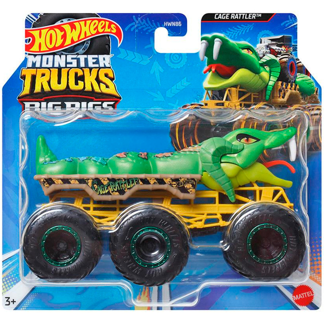 Автомоделі - Автомодель Hot Wheels Monster Trucks Супер-тягач Cage rattler (HWN86/6)#2