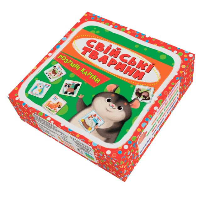 Обучающие игрушки - Умные карты Crystal Book Домашние животные 30 штук (9789669875358)#3