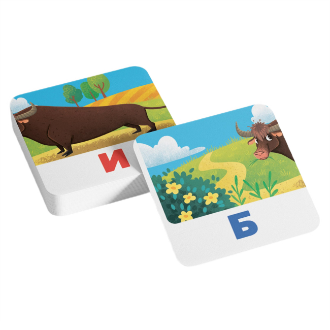 Обучающие игрушки - Умные карты Crystal Book Читаем по буквам 30 штук (9786175475478)#4