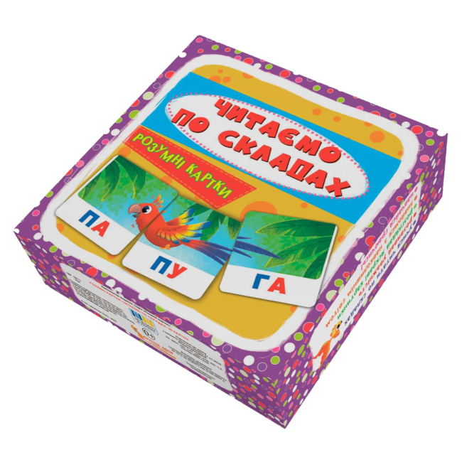 Обучающие игрушки - Умные карты Crystal Book Читаем по слогам 30 штук (9786175475621)#3