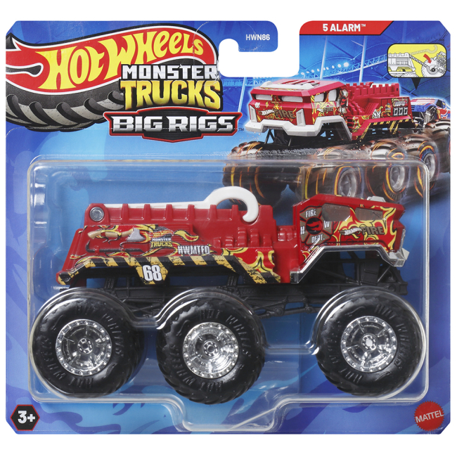 Автомодели - Автомодель Hot Wheels Monster Trucks Супер-тягач 5 ALarm (HWN86/8)#4