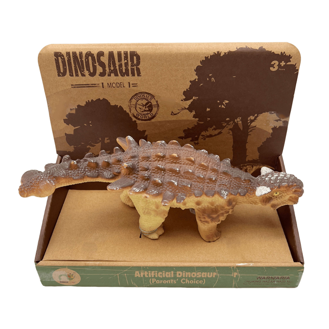 Фигурки животных - Интерактивная игрушка Bibi Toys Динозавр коричневый (762213BT/2)#2