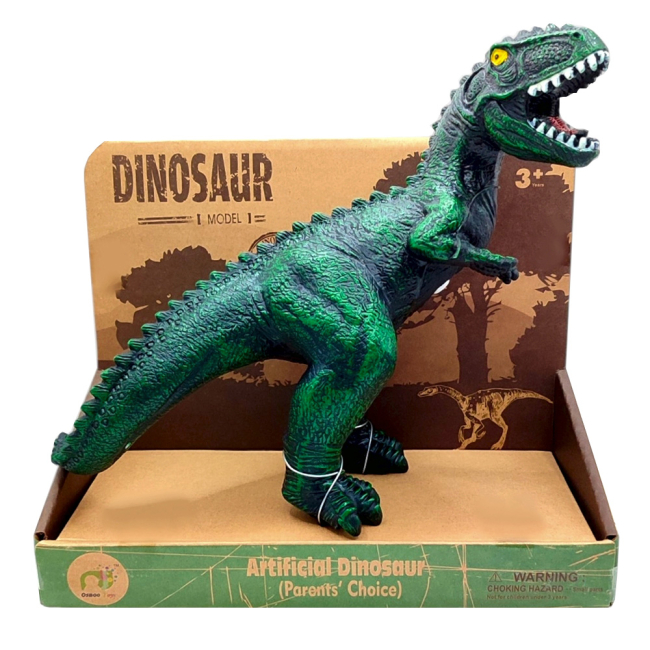 Фігурки тварин - Інтерактивна іграшка Bibi Toys Динозавр зелено-чорний (762220BT/2)#2
