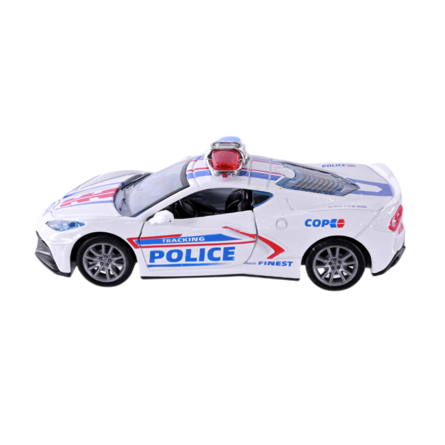 Транспорт и спецтехника - Автомодель Автопром Полицейская машина белая (AP74196/1)#2