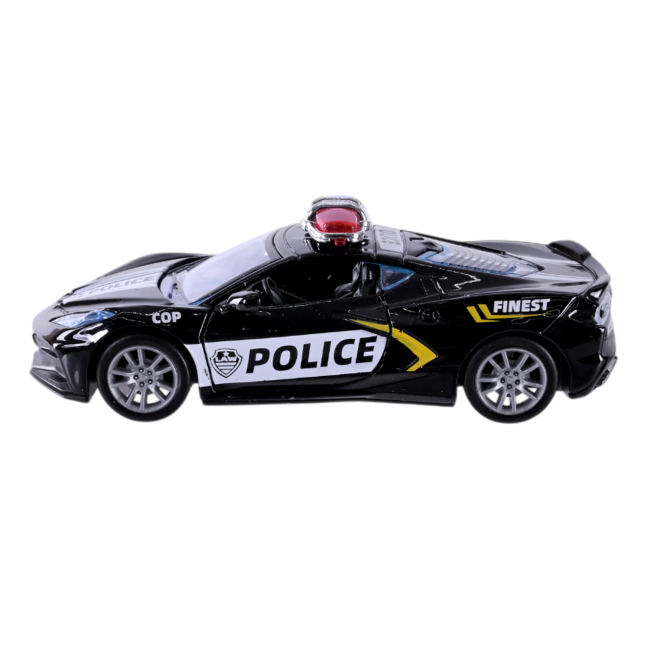 Транспорт и спецтехника - Автомодель Автопром Полицейская машина черная (AP74196/2)#2