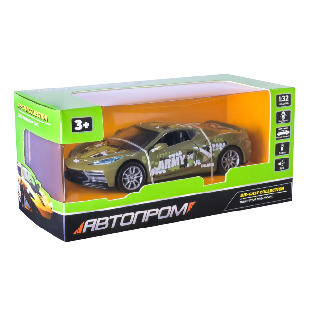 Автомоделі - Автомодель Автопром Army хакі (AP74197/2)#3