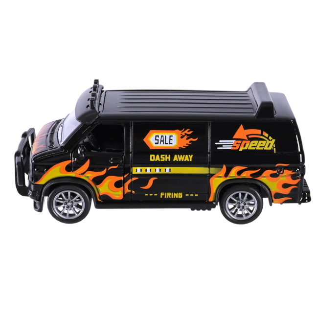 Транспорт і спецтехніка - Автомодель Автопром Вантажний фургон чорний (AP74200/1)#2