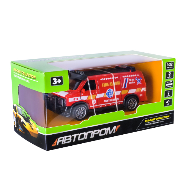 Транспорт і спецтехніка - Поліцейська машина SWAT Автопром червона (AP74208/1) (AP74206/3)#4