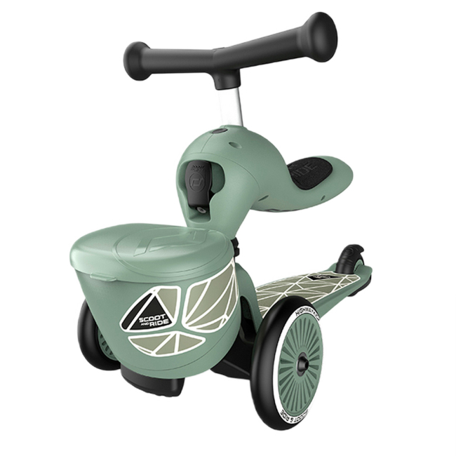 Самокаты - Самокат-беговел Scoot & Ride Highwaykick 1 Lifestyle зеленый (SR-210621-GREENLINES)#4