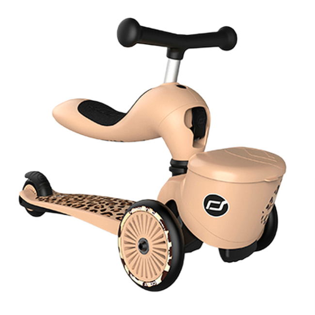 Самокаты - Самокат-беговел Scoot & Ride Highwaykick 1 Lifestyle леопардовый (SR-210621-LEOPARD)#2