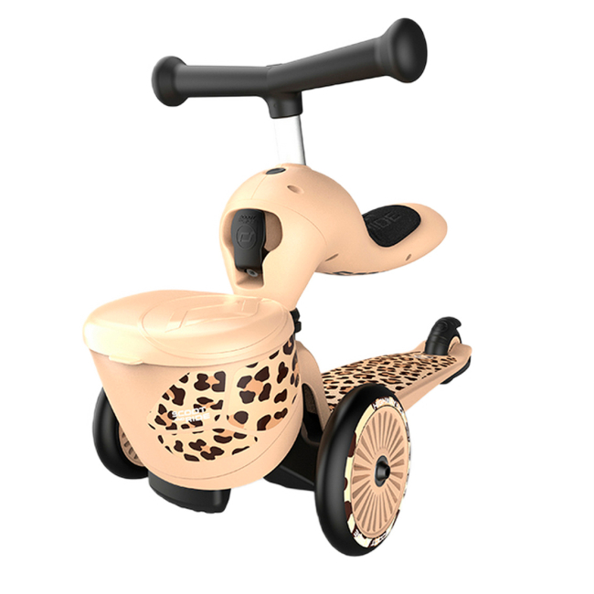 Самокаты - Самокат-беговел Scoot & Ride Highwaykick 1 Lifestyle леопардовый (SR-210621-LEOPARD)#4