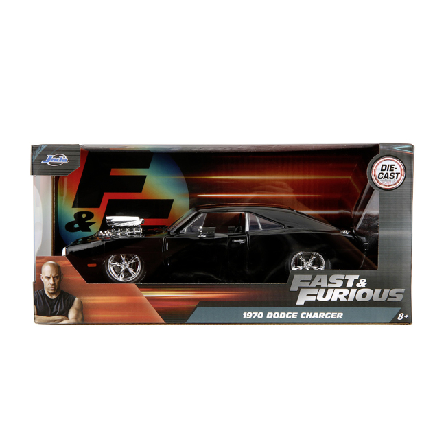 Автомоделі - Автомодель Jada Fast and Furious Dodge Charger 1970 чорна (253203101)#5