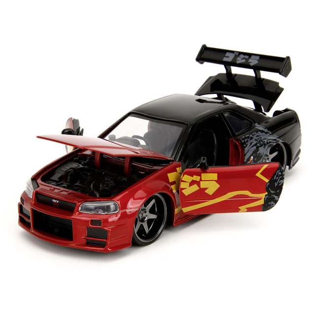 Автомоделі - Автомодель Jada Годзила Hиcaн GTR 1:24 (253253024)#2