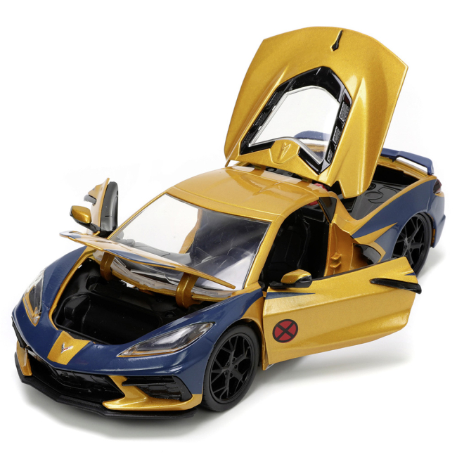 Автомодели - Автомодель Jada Марвел Люди-Х Шевроле Корвет с фигуркой Росомахи (253225025)#5