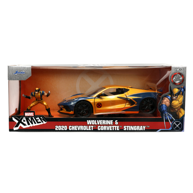 Автомодели - Автомодель Jada Марвел Люди-Х Шевроле Корвет с фигуркой Росомахи (253225025)#7