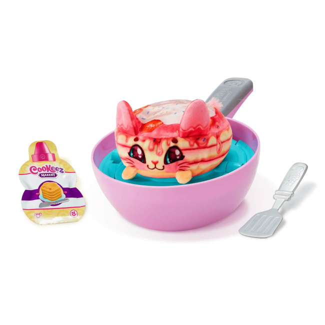 Мягкие животные - Мягкая игрушка-сюрприз Moose Cookies makery Очаровательная сковорода Панкейк (23508)#2