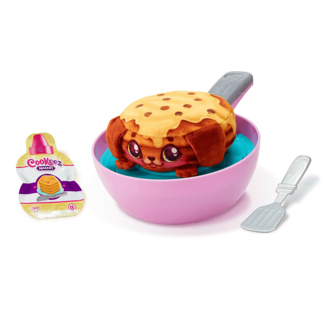 Мягкие животные - Мягкая игрушка-сюрприз Moose Cookies makery Очаровательная сковорода Панкейк (23508)#3