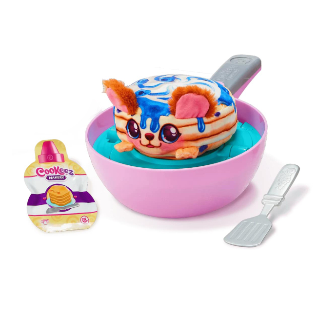 Мягкие животные - Мягкая игрушка-сюрприз Moose Cookies makery Очаровательная сковорода Панкейк (23508)#4
