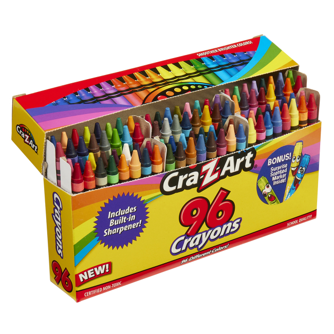 Канцтовары - Мел восковой Cra-Z-Art с точилкой 96 шт (10246CRA)#4