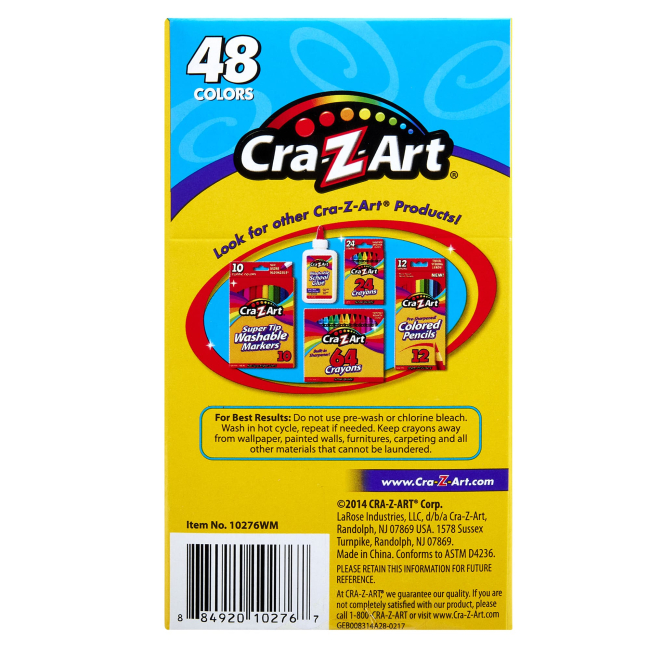 Канцтовары - Мел восковой Cra-Z-Art Легкосмываемый 48 шт (10276CRA)#3