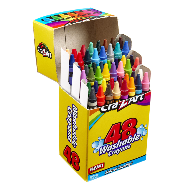 Канцтовары - Мел восковой Cra-Z-Art Легкосмываемый 48 шт (10276CRA)#4