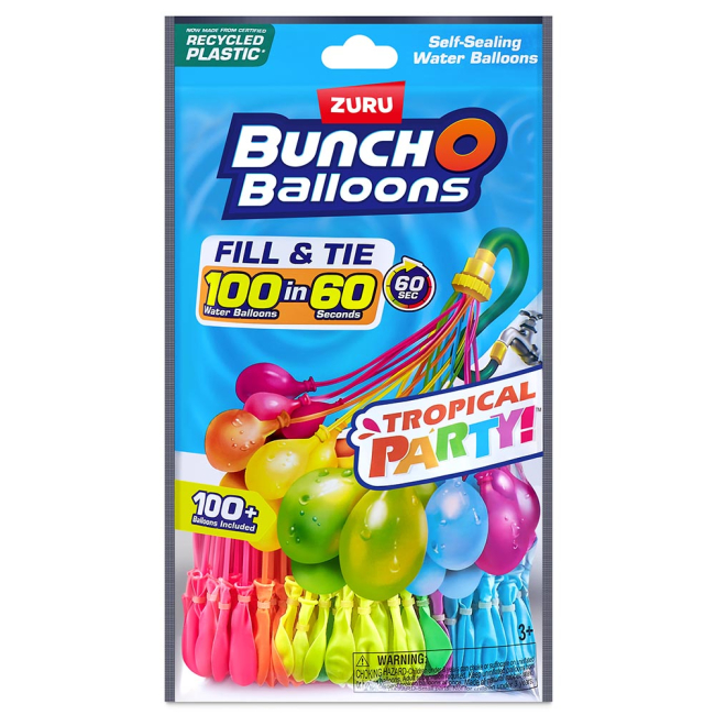 Боєприпаси - Набір водних кульок Bunch O Balloons Тропік 100 шт в асортименті (56480UQ1)#2