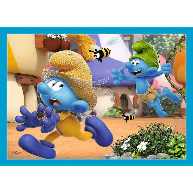 Пазлы - Пазл Trefl Село Смурфов 4 в 1 (34656)#5