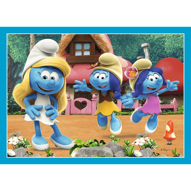 Пазлы - Пазл Trefl Село Смурфов 4 в 1 (34656)#6