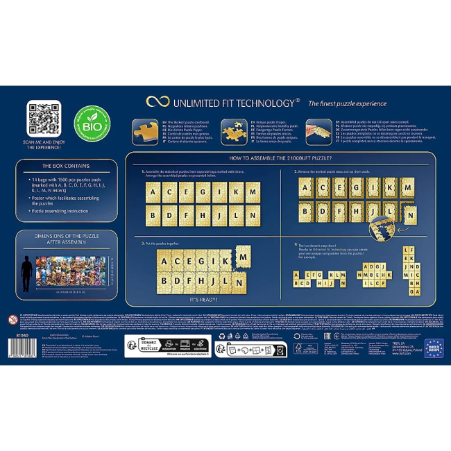 Пазли - Пазл Trefl Хроніки Землі: від створення до майбутнього 21000 елементів (81040)#4