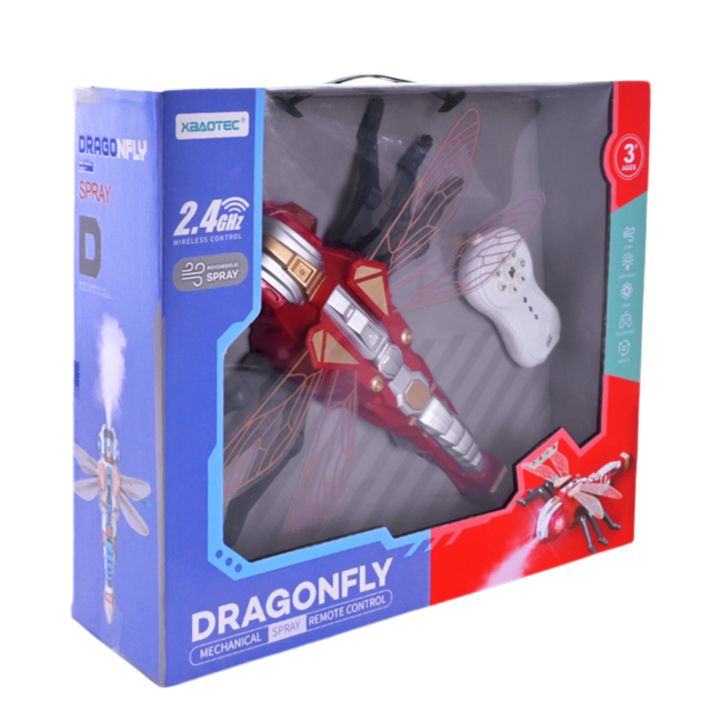 Фігурки тварин - Інтерактивна іграшка Shantou Jinxing Бабка на радіокеруванні червоно-чорна (XB1217/2)#4