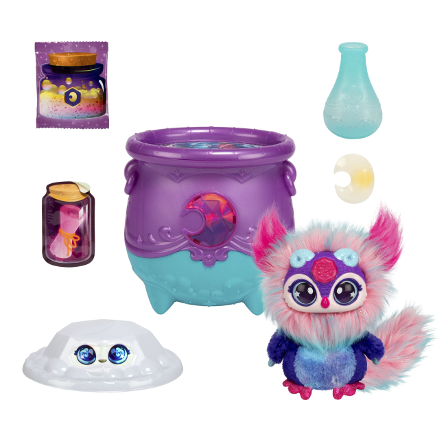 Мягкие животные - Набор-сюрприз Magic Mixies Волшебный котелок Магический кристалл Луна (124243)#6