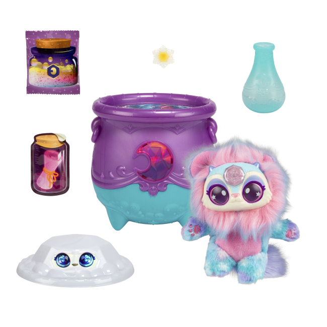 Мягкие животные - Набор-сюрприз Magic Mixies Волшебный котелок Магический кристалл Луна (124243)#7