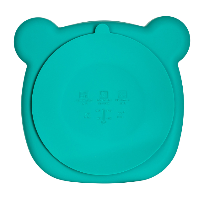 Товары по уходу - Тарелка на присоске Baby Team Силиконовая секционная (6050)#3