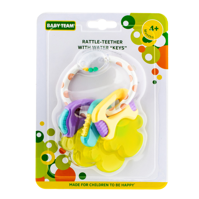 Брязкальця, прорізувачі - Брязкальце-прорізувач Baby Team Ключики з водою (8430)#2