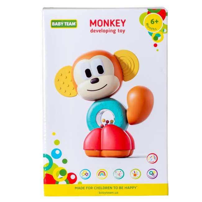 Розвивальні іграшки - Розвивальна іграшка Baby Team Мавпочка (8609)#4