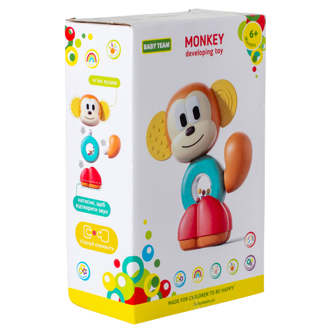 Розвивальні іграшки - Розвивальна іграшка Baby Team Мавпочка (8609)#5