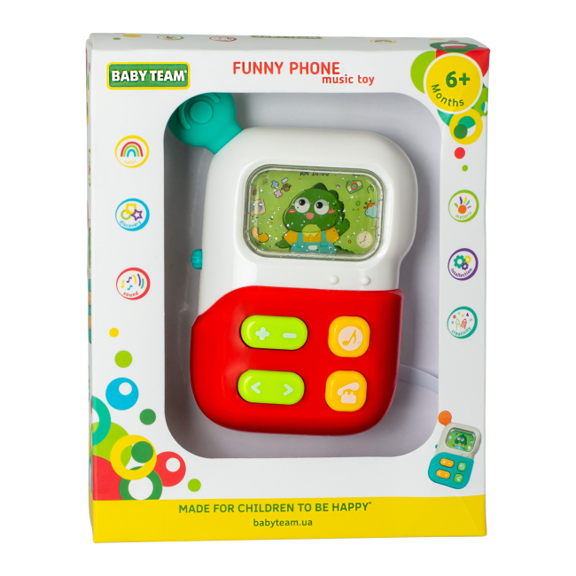 Розвивальні іграшки - Розвивальна іграшка Baby Team Веселий телефон в асортименті (8655)#5