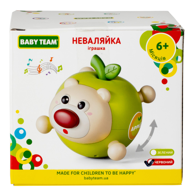 Розвивальні іграшки - Розвивальна іграшка Baby Team Неваляйка червона (8608/1)#4