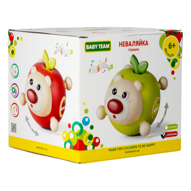 Розвивальні іграшки - Розвивальна іграшка Baby Team Неваляйка червона (8608/1)#5