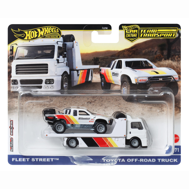 Автомоделі - Набір автомоделей Hot Wheels Car culture Team Transport Fleet Street і Toyota Off-Road Truck (FLF56/HRV39)#7