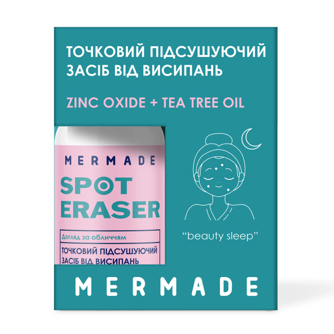 Косметика - Подсушивающее средство от высыпаний Mermade Zinc oxide & Tea Tree Oil (MRAC001)#3