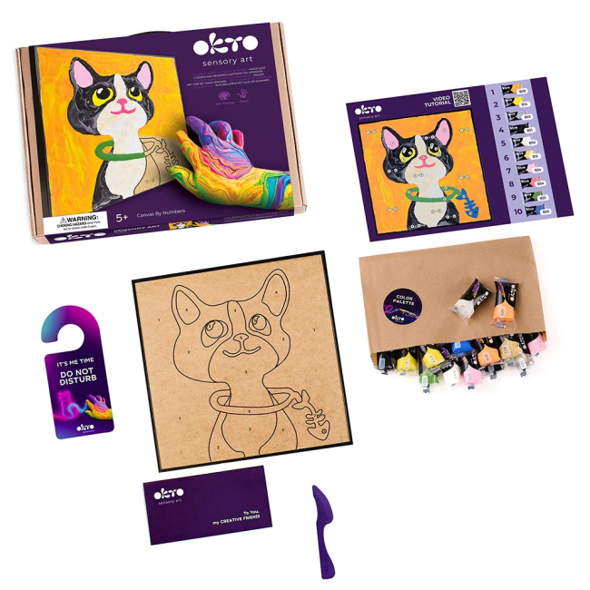 Набори для ліплення - Набір для творчості OKTO Кіт (20036)#2