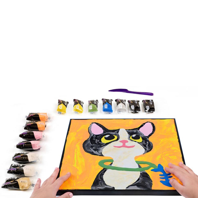 Набори для ліплення - Набір для творчості OKTO Кіт (20036)#3