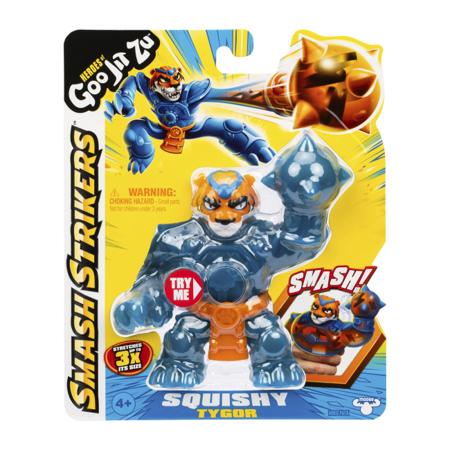 Антистрес іграшки - Стретч-антистрес Goo Jit Zu Smash strikers Тайгор (123987)#2