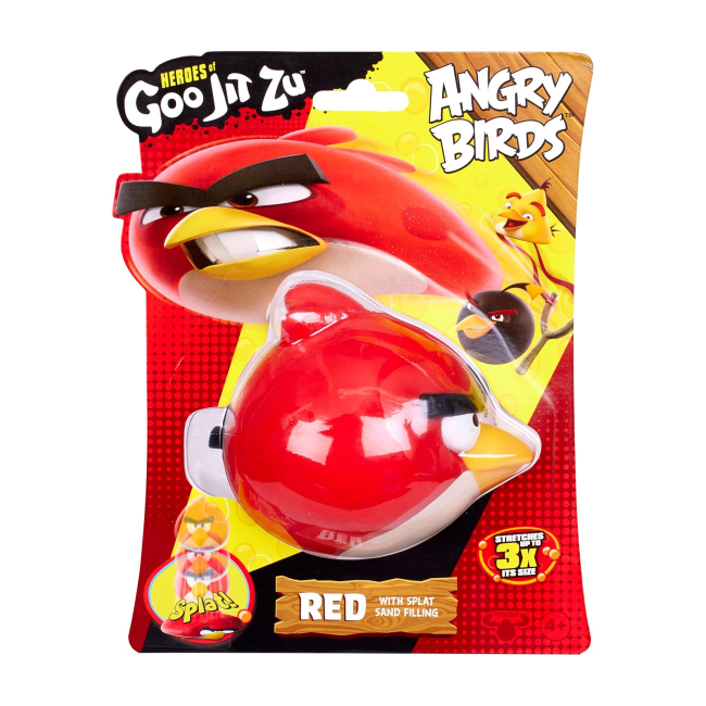 Антистрес іграшки - Стретч-антистрес Goo Jit Zu Angry birds Птах Ред (123991)#2
